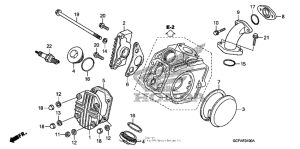 CRF70F Крышка головки цилиндров