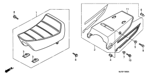 CBX750P2 Seat / rear cowl
