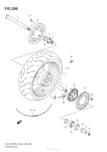 GSX-R1000Z Rear Wheel (Gsx-R1000Zl3 E33)