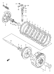 DR-Z125 Бендикс