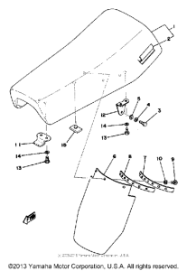 YZ100C Сиденье