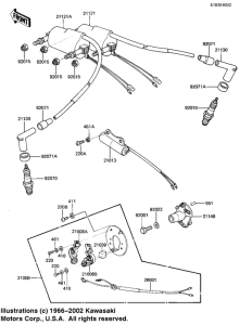KZ250 Зажигание