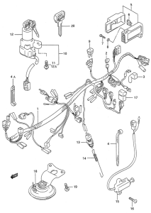 GSX600 Жгут проводов
