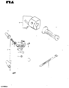 GS1000 Left handle switch