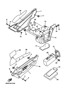 XT225 XT225T Боковая крышка