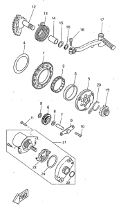 CW50RS Стартер