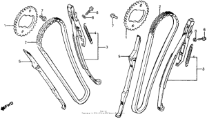 VT750C Cam chain + tensioner