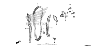  Cam chain + tensioner