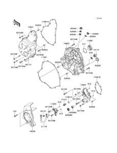 ER650 Крышки двигателя