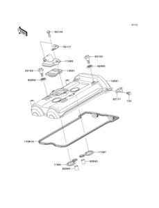 EX650 Крышка головки цилиндров
