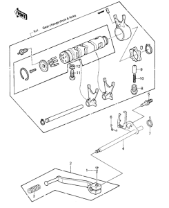 KZ1000 Переключатель передач