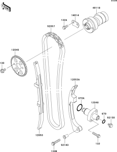 BN125 Распред вал