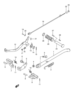 TS50 Stand - footrest