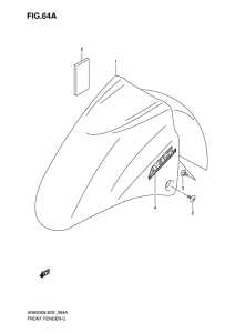 AN650 (ABS) Переднее крыло