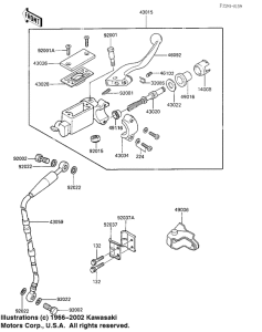 KX125 Передний тормозной цилиндр
