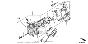 CBR250R Front brake caliper (cbr250r)