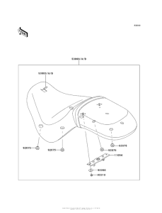 VN900 Сиденье