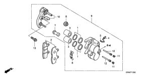 NHX110 Передний суппорт