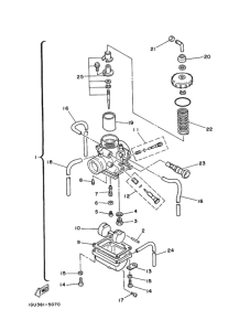 RZ125 Tobera  carburador