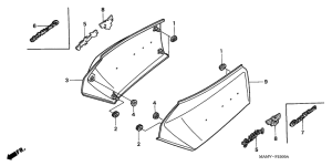 GL1500SE Боковая крышка