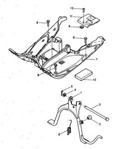 YQ50 Stand. footrest