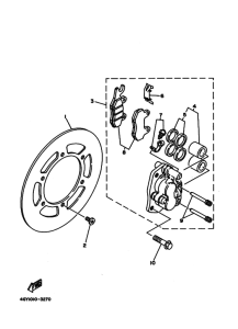 TT250R ﾌﾛﾝﾄﾌﾞﾚｰｷｷﾔﾘﾊﾟ
