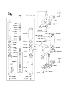 VN800 Передняя вилка