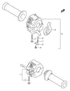 GS500 Рулевой переключатель