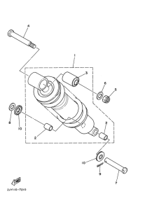 TW125 Задняя подвеска