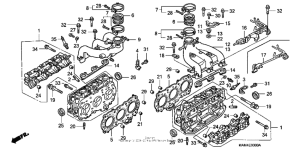 GL1500I Головка цилиндров