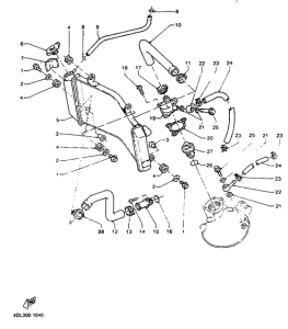 TZR125R Radiator. hose