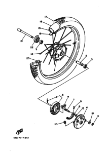 TY250 Передние колеса hub