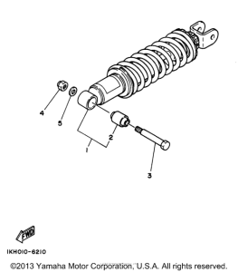 XT225K Задняя подвеска