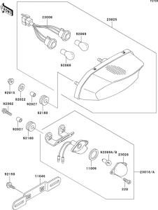 ZX750 Фонарь