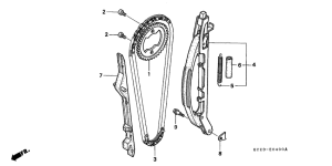 XR250R Цепь грм / натяжное устройство