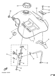 DT125LC Топливный бак