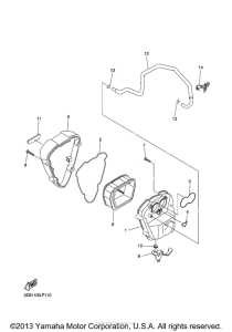 XVS1300CT Впускная система