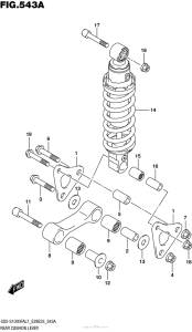 GSX-S1000F (ABS) Rear Cushion Lever (Gsx-S1000Fal7 E28)