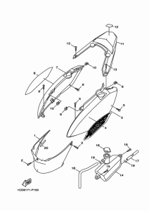 YW50F Боковые обтекатели