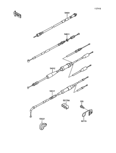 KR250 Тросы управления