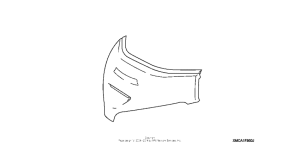 GL1800 (ABS) Windshield garnish (chrome)