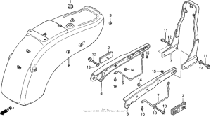 VT1100C Vt1100c rear fender