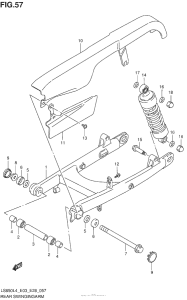 LS650 Rear Swingingarm