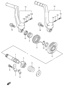 RM125 Ножной стартер