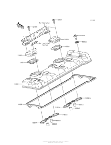 ZX1400 Крышка головки цилиндров