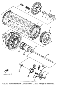 FZR400U Сцепление
