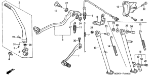 XR650R Pedal / stand