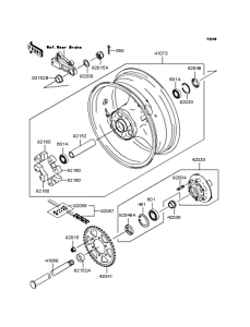 ZR1000 Заднее колесо и цепь