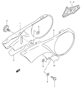 JR50 Обтекатель задний
