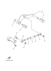 TZ125 Вал переключения